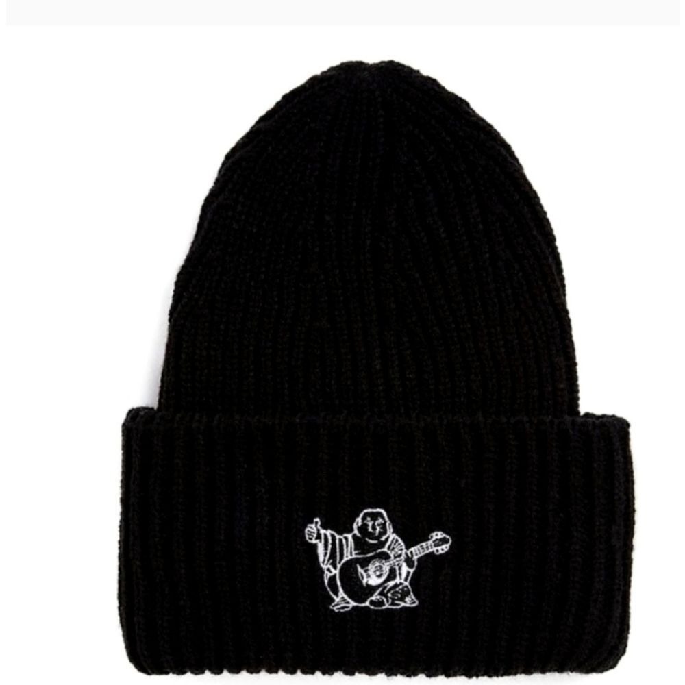 True Religion Buddha Logo Flip Beanie - Picture 3 of 5